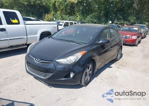 2012 Hyundai Elantra Gls z USA, uszkodzony, nr VIN 5NPDH4AE2CH124838